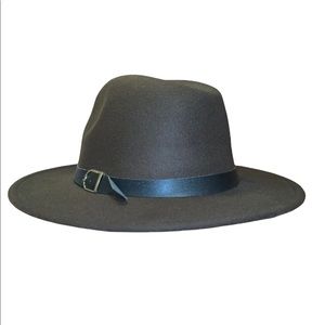 Dark Brown Fedora Style Hat